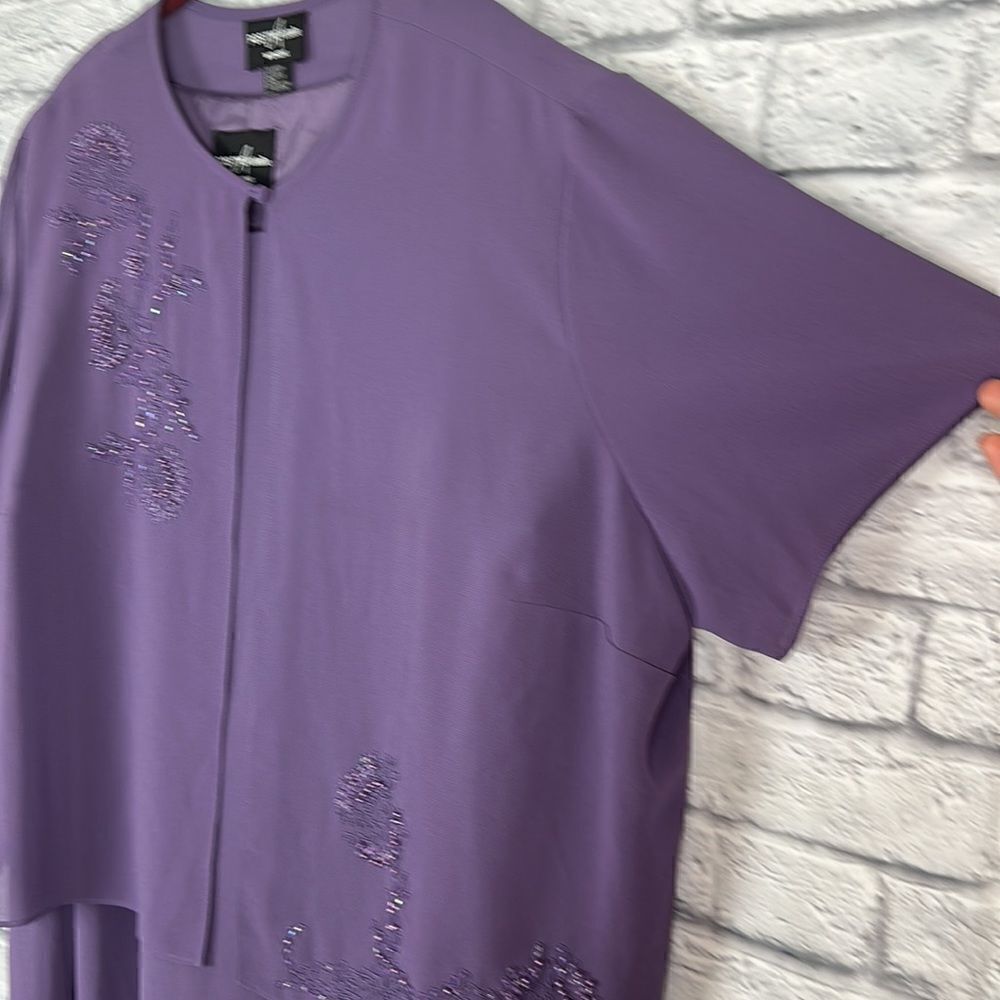 Positive Attitude Purple Dress Two Piece Set Size 24 - Picture 4 of 13